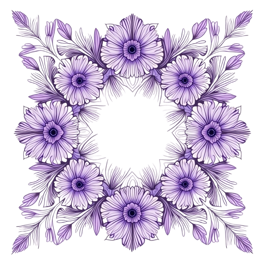 Lavender Floral Wreath