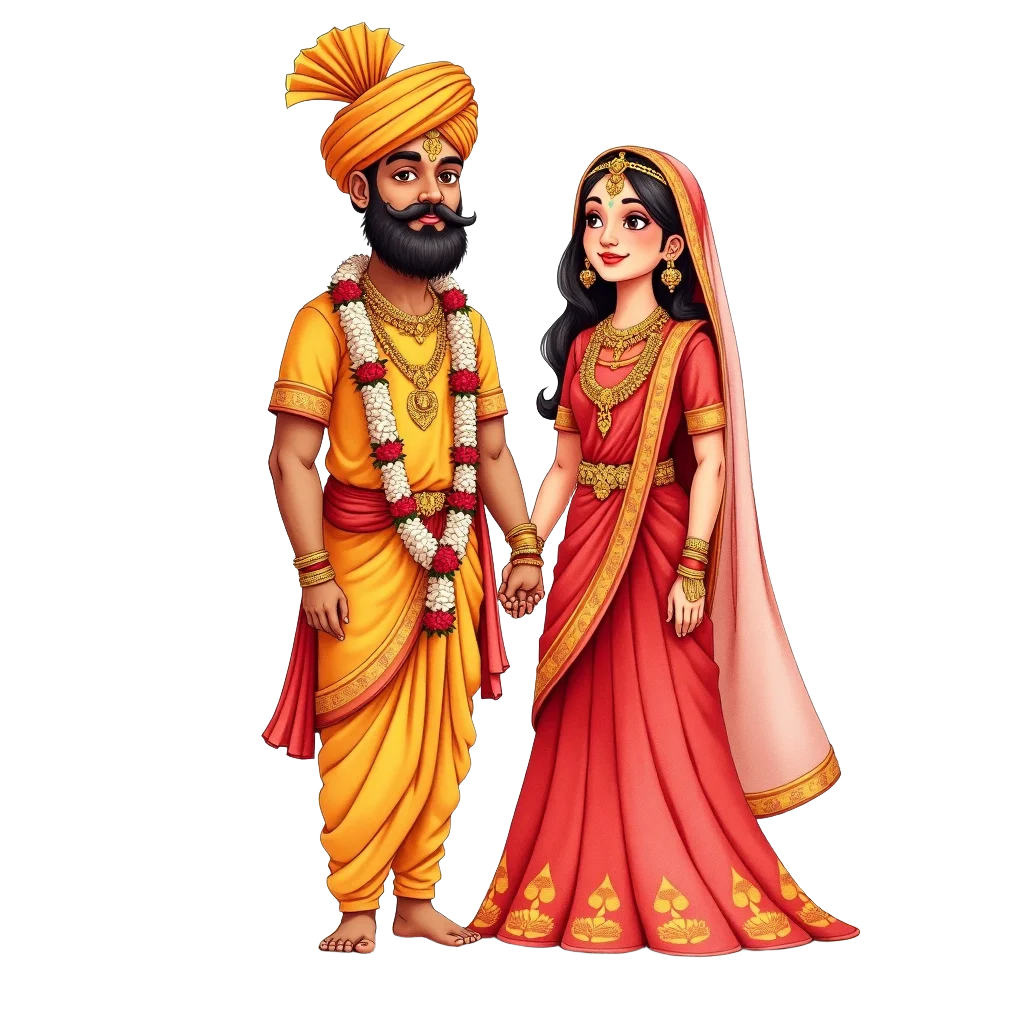 Traditional Indian Wedding Couple