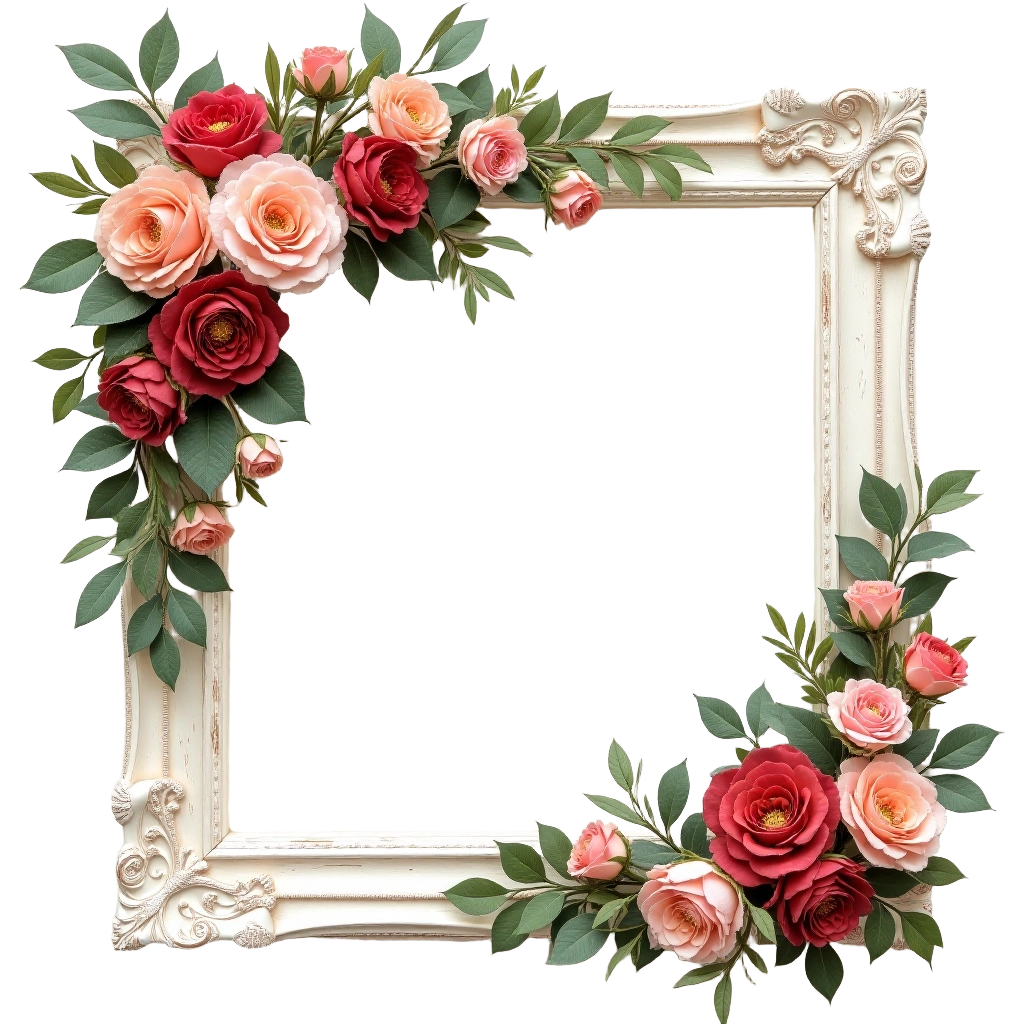 Elegant Floral Frame