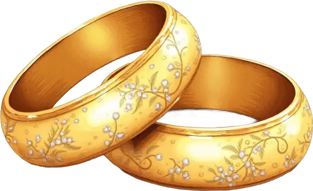 Golden Wedding Rings