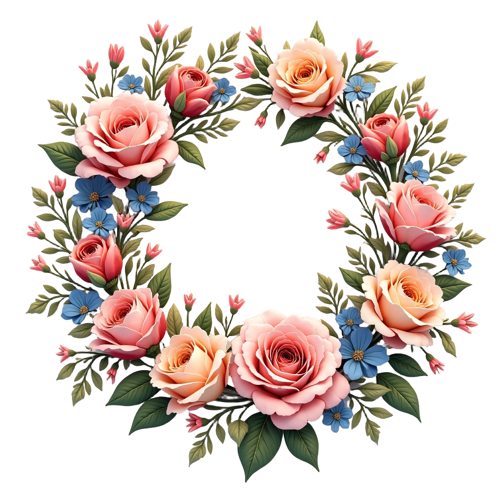 Elegant Floral Wreath