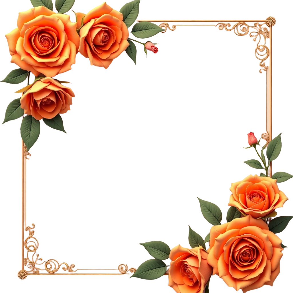 Golden Rose Frame