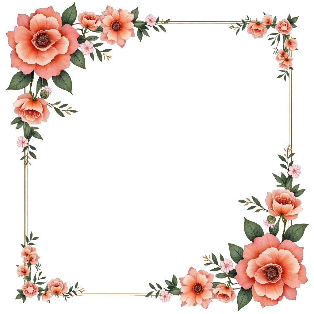 Elegant Floral Frame