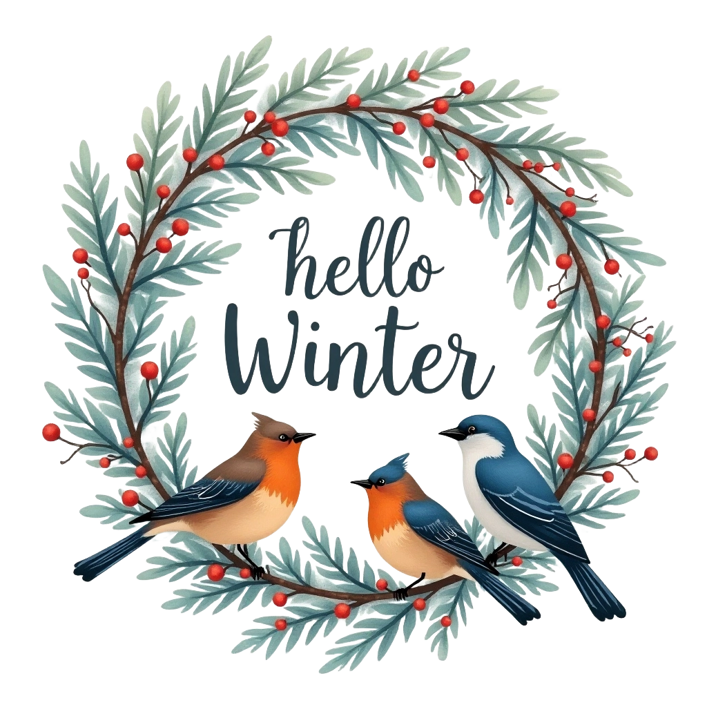 Hello Winter Wreath