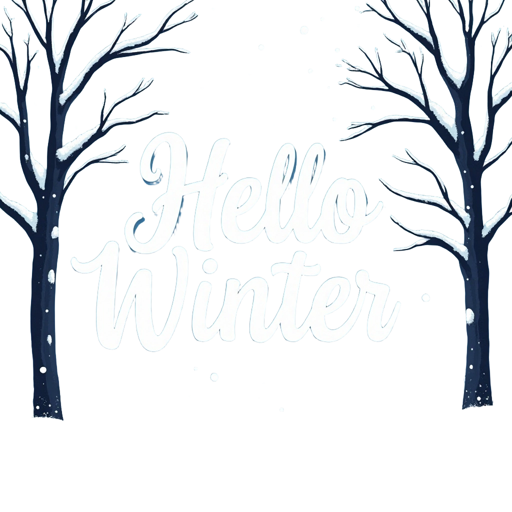 Hello Winter Greeting Card