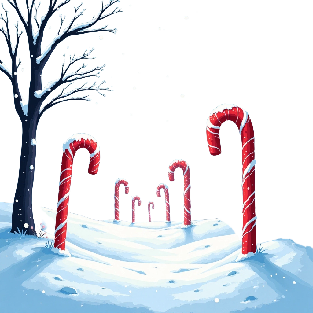 Winter Wonderland with Candy Canes